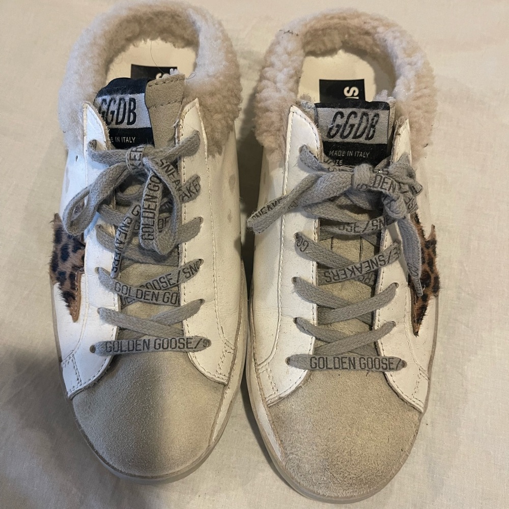 Golden goose slip on sneakers with Sherpa. size 38